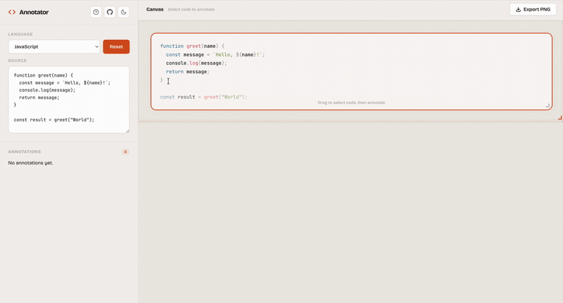Code Annotator demo