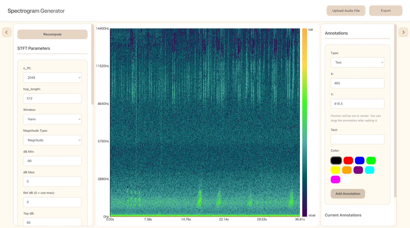 Printable Spectrogram