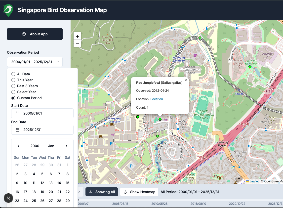 Mapping Singapore's Avian Life: Inside the Singapore Bird Observation Map gallery image